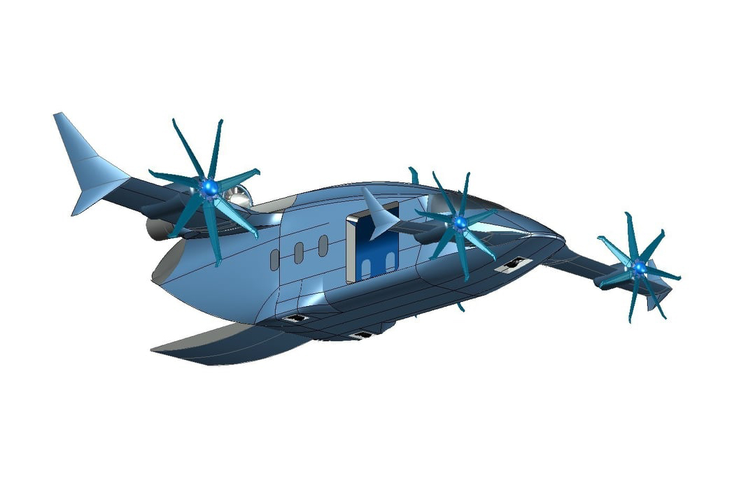 IO Aircraft Chippewa 350M military hybrid-electric VTOL passenger/weaponized aircraft IO Aircraft Chippewa 350M military hybrid-electric VTOL passenger/weaponized aircraft